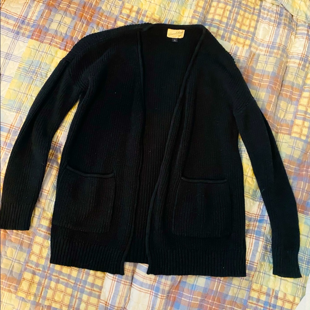 black universal thread cardigan